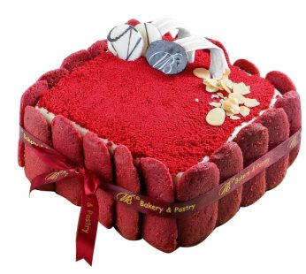 Red Velvet Tart Cake 12cm Kotak