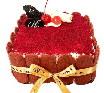 Red Velvet Tart Cake 12cm Bulat