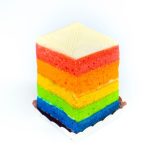 Rainbow Cake Slice