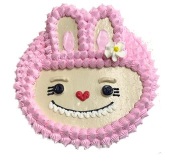 Tart Cake Motif Labubu Pink 18cm