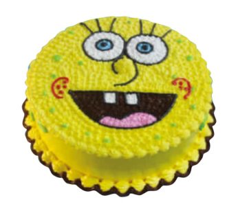 Tart Cake Motif Spongebob 18cm Bulat