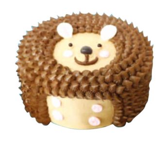Tart Cake Motif Boneka Landak 18cm Bulat