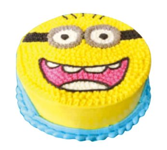 Tart Cake Motif Minion 18cm Bulat