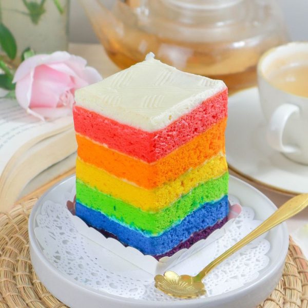 Rainbow Cake Slice - Image 2